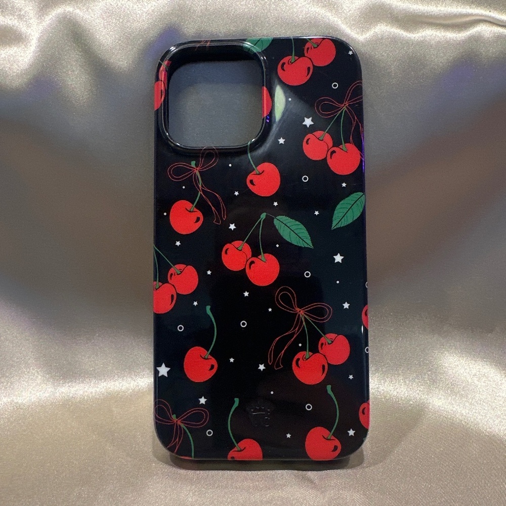 Case for iPhone 13 Pro Max by Velvet Caviar in black and cherries!
